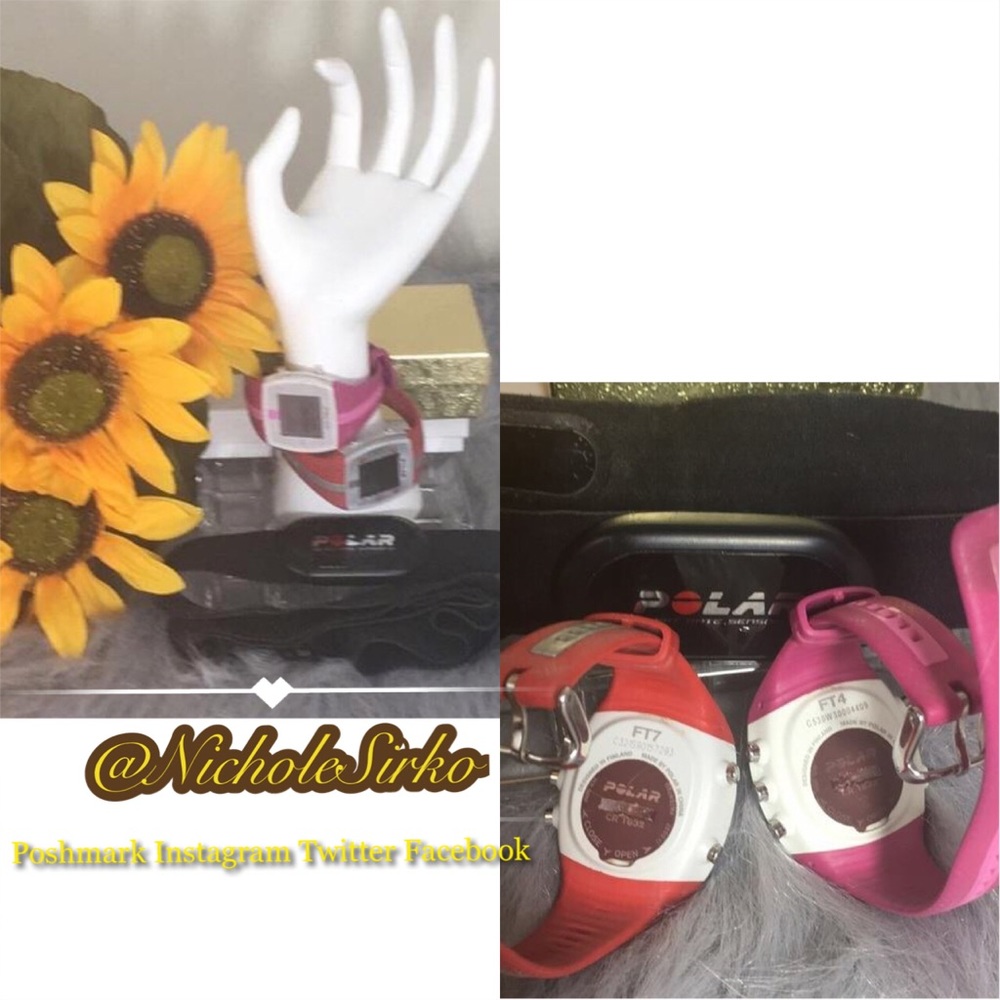 Bundle of Polar FT4 FT7 Fitness Trackers